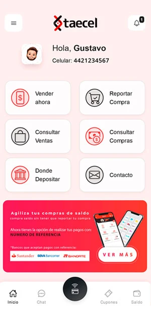 App Recargas Electronicas. Aplicación para recargas. Sistema de recargas electronicas para vender recargas por internet y venta de recargas por celular.